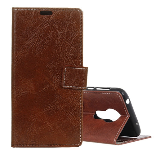 Retro Crazy Horse Texture Horizontal Flip Leather Case for Motorola Moto G7 Power, with Holder & Card Slots & Wallet & Photo Frame