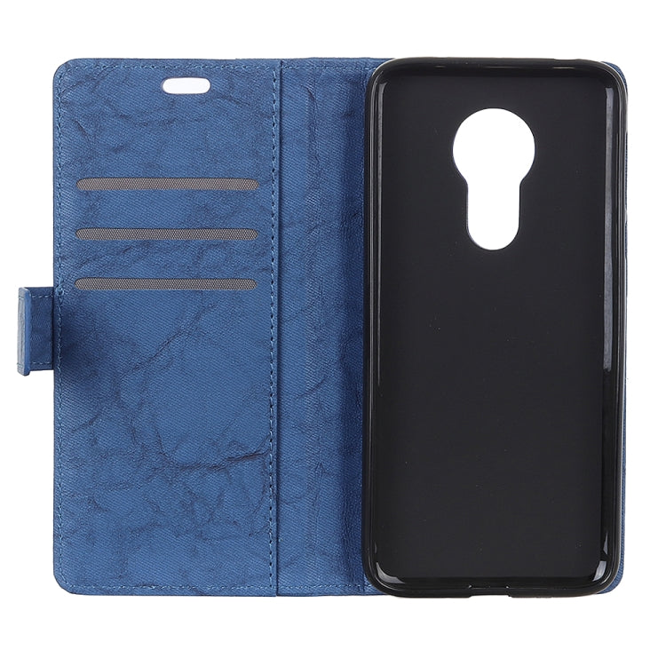 Copper Buckle Retro Crazy Horse Texture Horizontal Flip Leather Case for Motorola Moto G7 Power, with Holder & Card Slots & Wallet