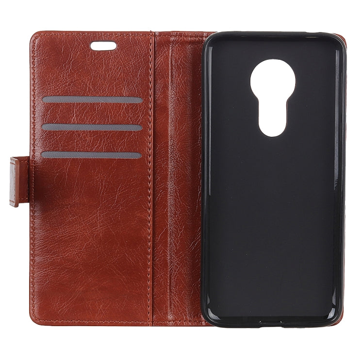Copper Buckle Nappa Texture Horizontal Flip Leather Case for Motorola Moto G7 Power, with Holder & Card Slots & Wallet