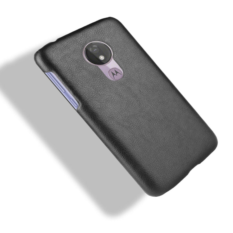 Shockproof Litchi Texture PC + PU Case for Motorola Moto G7 Power