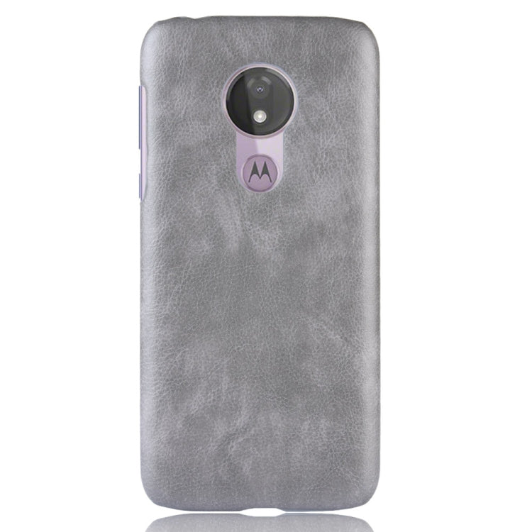Shockproof Litchi Texture PC + PU Case for Motorola Moto G7 Power