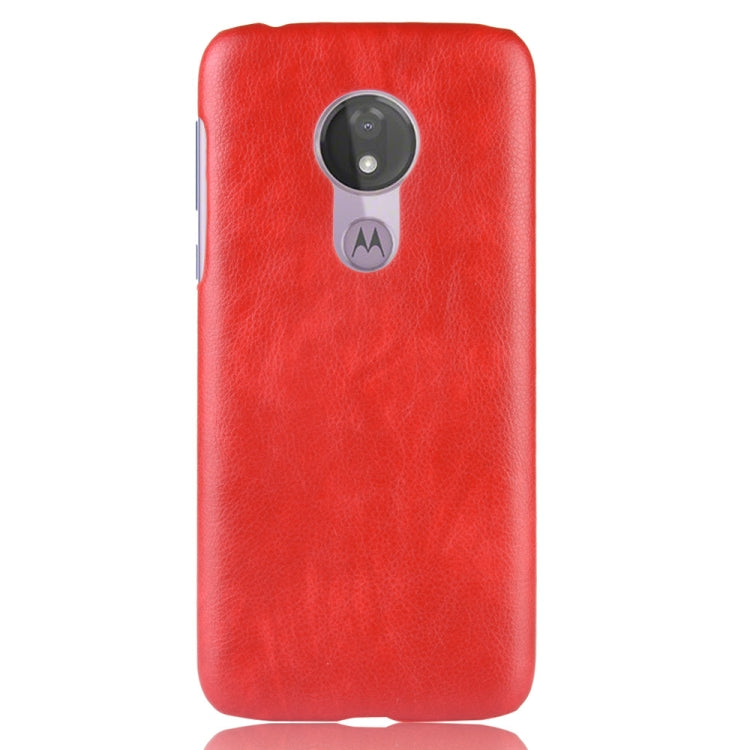 Shockproof Litchi Texture PC + PU Case for Motorola Moto G7 Power