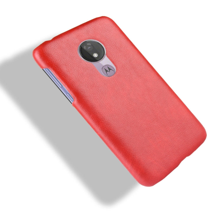 Shockproof Litchi Texture PC + PU Case for Motorola Moto G7 Power