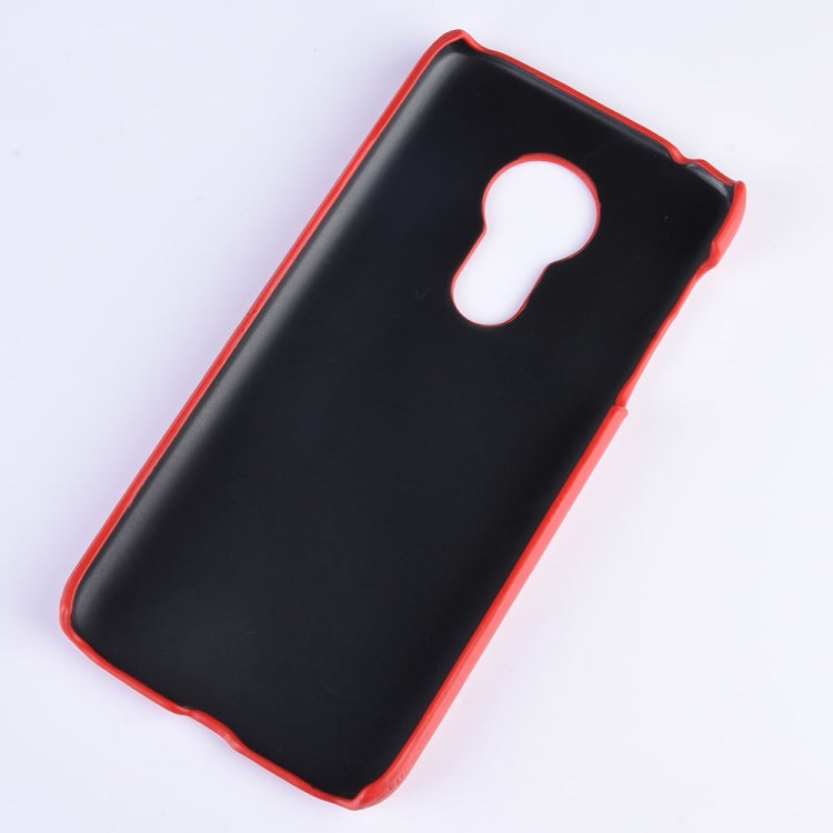 Shockproof Litchi Texture PC + PU Case for Motorola Moto G7 Power