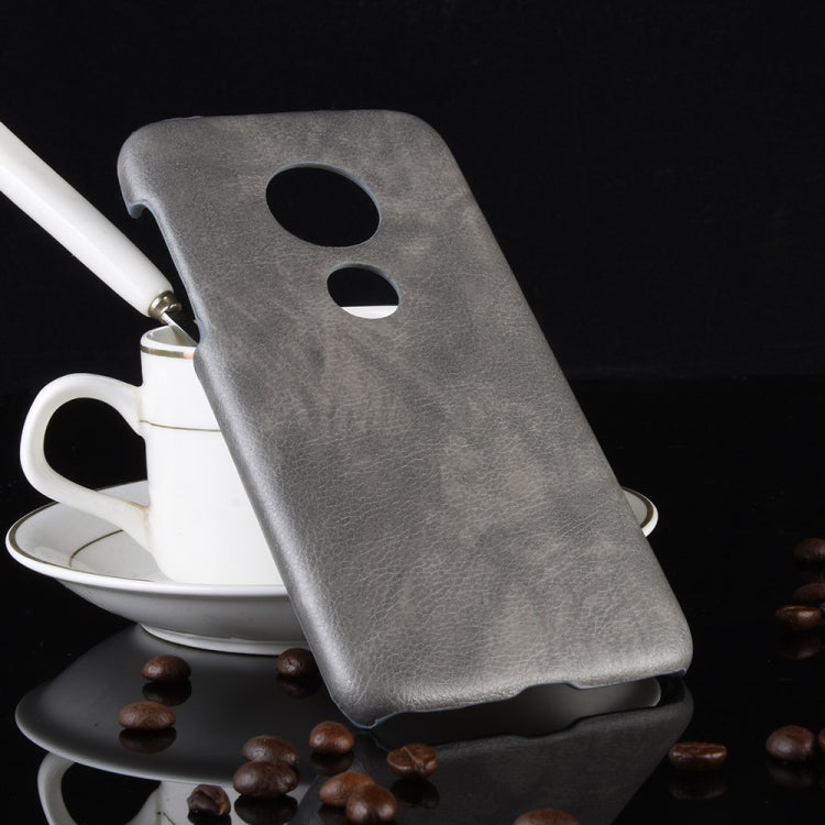 Shockproof Litchi Texture PC + PU Case for Motorola Moto G7 Play