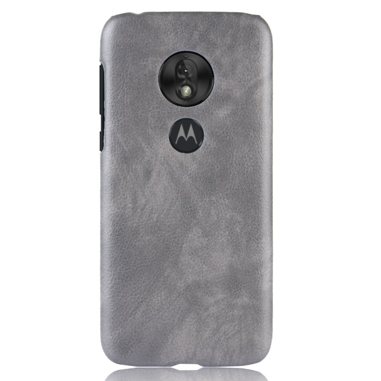 Shockproof Litchi Texture PC + PU Case for Motorola Moto G7 Play