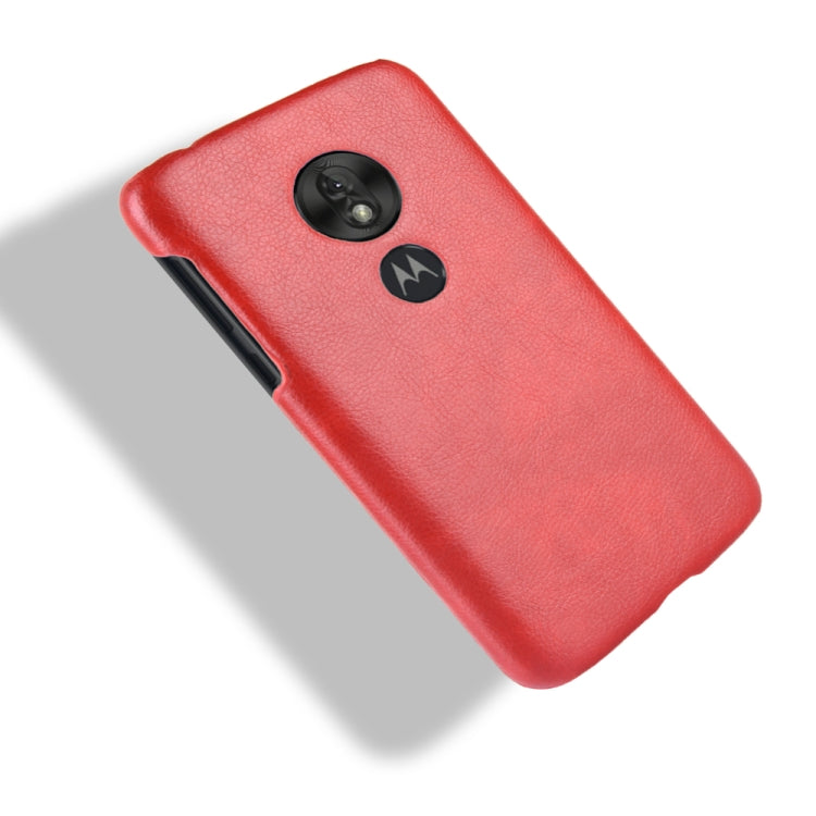 Shockproof Litchi Texture PC + PU Case for Motorola Moto G7 Play