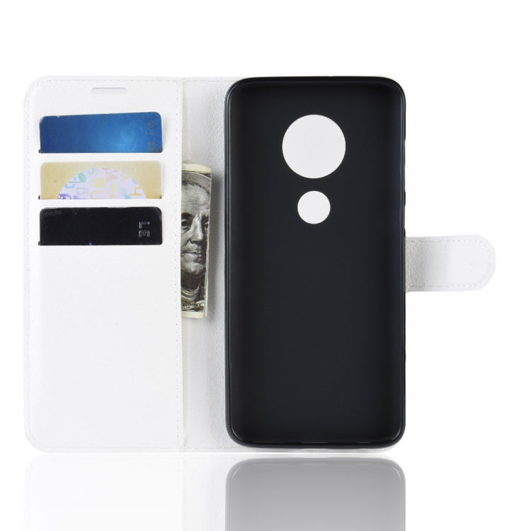 Litchi Texture Horizontal Flip Leather Case For Moto G7 Plus ,With Holder & Wallet & Card Slots