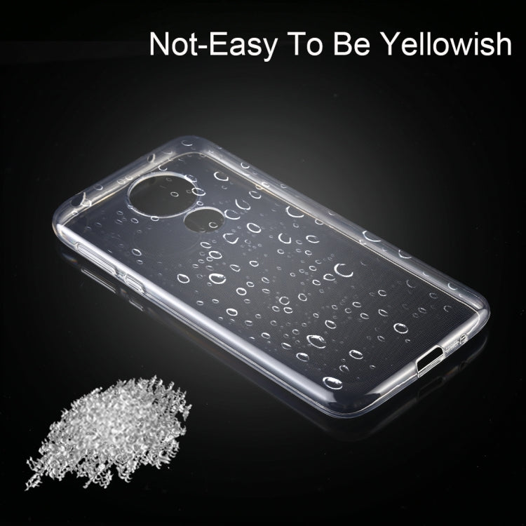 0.75mm Ultrathin Transparent TPU Soft Protective Case for MOTO G7 Power