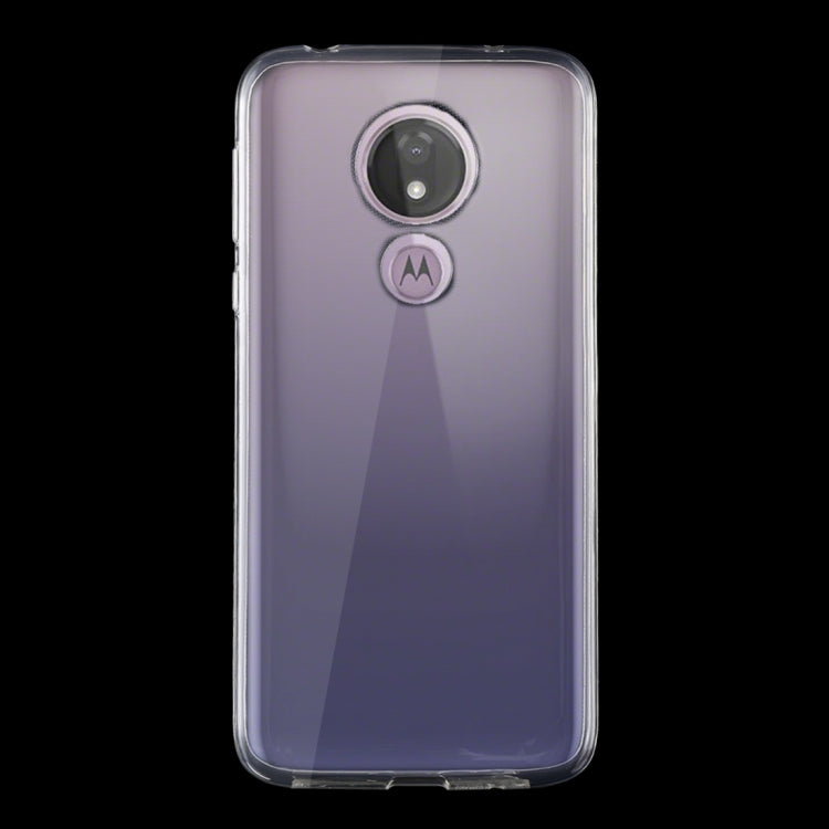 50 PCS 0.75mm Ultrathin Transparent TPU Soft Protective Case for MOTO G7 Power
