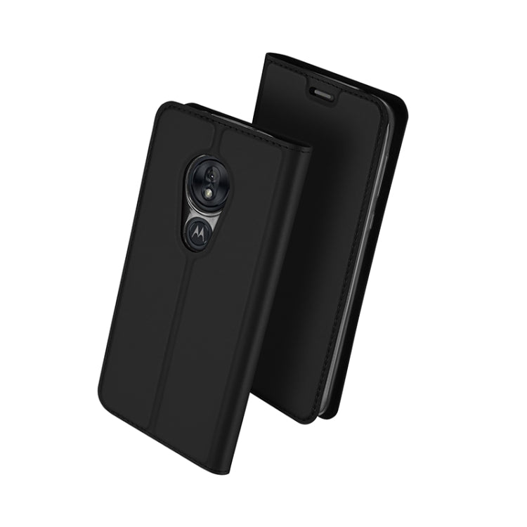 DUX DUCIS Skin Pro Series Horizontal Flip PU + TPU Leather Case for Motorola Moto G7 Power , with Holder & Card Slots