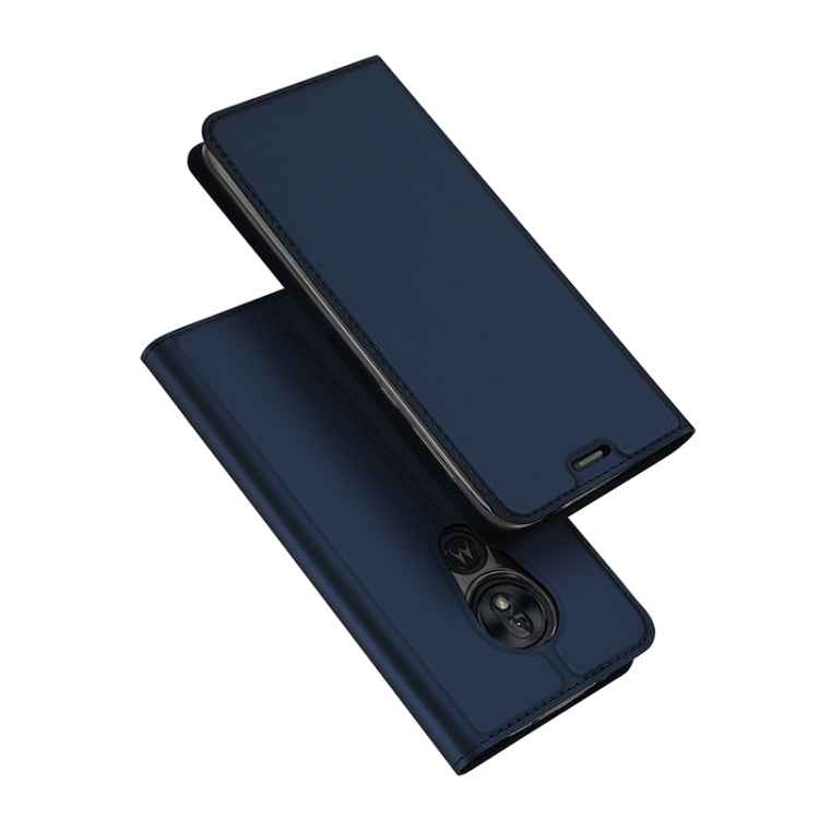 DUX DUCIS Skin Pro Series Horizontal Flip PU + TPU Leather Case for Motorola Moto G7 Power , with Holder & Card Slots