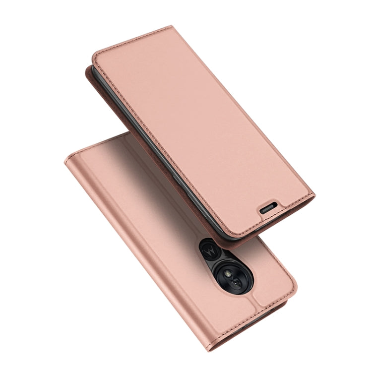 DUX DUCIS Skin Pro Series Horizontal Flip PU + TPU Leather Case for Motorola Moto G7 Power , with Holder & Card Slots