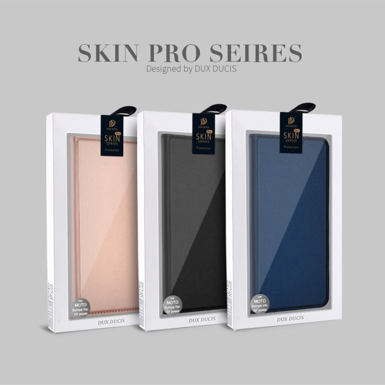 DUX DUCIS Skin Pro Series Horizontal Flip PU + TPU Leather Case for Motorola Moto G7 Power , with Holder & Card Slots