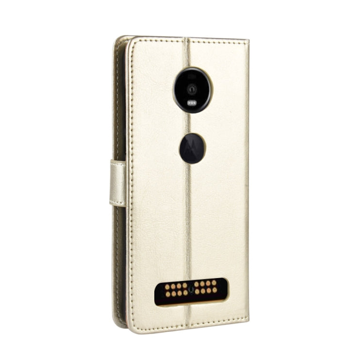 Retro Crazy Horse Texture Horizontal Flip Leather Case for Motorola Moto Z4 Play, with Holder & Card Slots & Wallet & Lanyard
