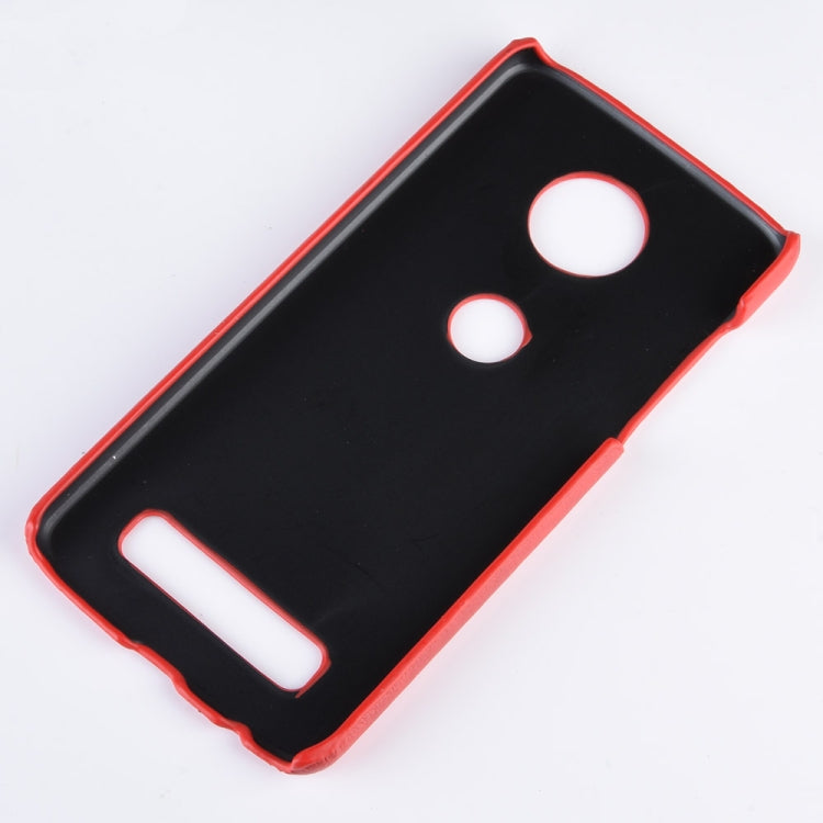 Shockproof Litchi Texture PC + PU Case for Motorola Moto Z4 Play