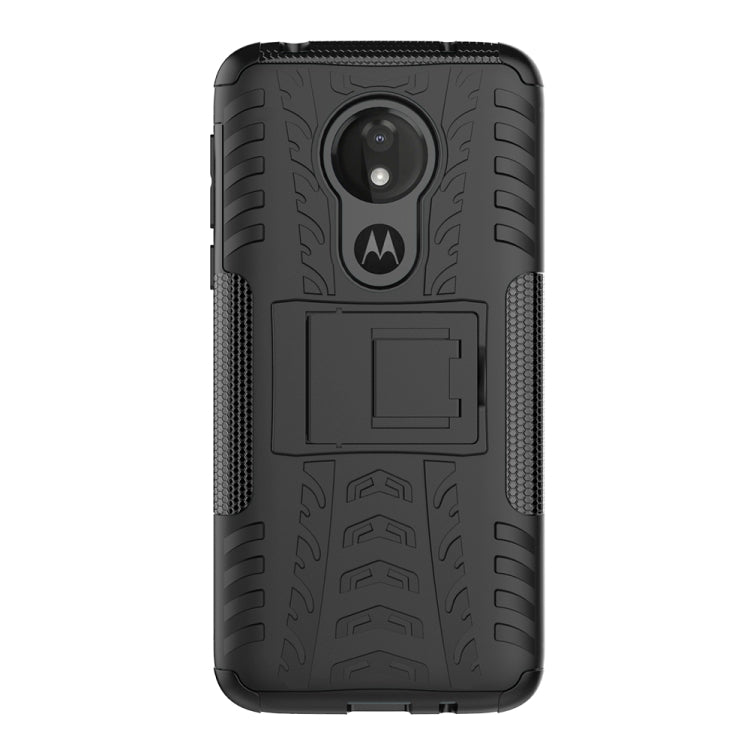 Tire Texture TPU+PC Shockproof Case for Motorola Moto G7 Power, with Holder