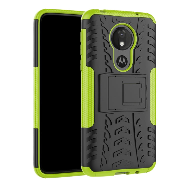 Tire Texture TPU+PC Shockproof Case for Motorola Moto G7 Power, with Holder