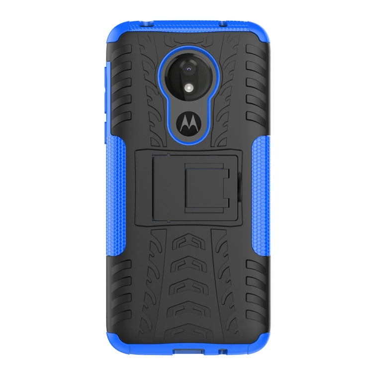 Tire Texture TPU+PC Shockproof Case for Motorola Moto G7 Power, with Holder