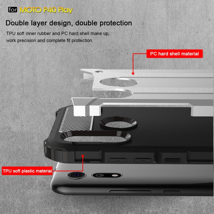 Magic Armor TPU + PC Combination Case for Motorola Moto P40 Play