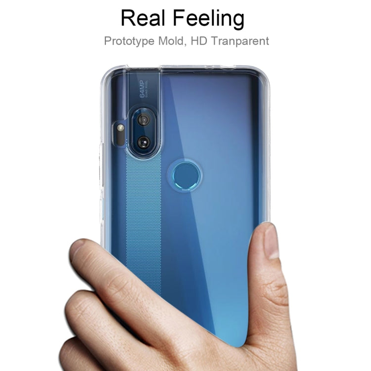 For Motorola One Hyper 0.5mm Ultrathin Transparent TPU Soft Protective Case (Transparent)