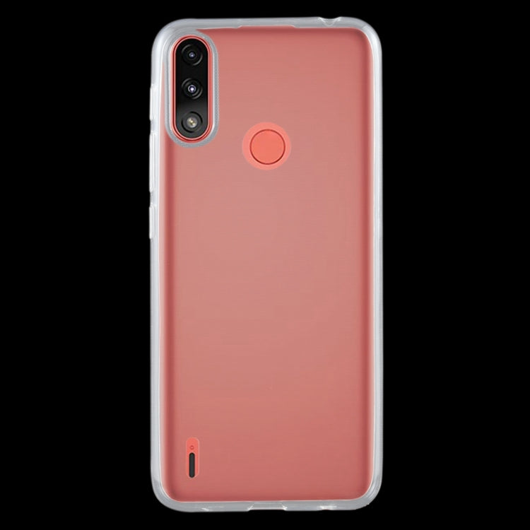 For Motorola Moto E7 Power 0.75mm Ultra-thin Transparent TPU Soft Protective Case (Transparent)