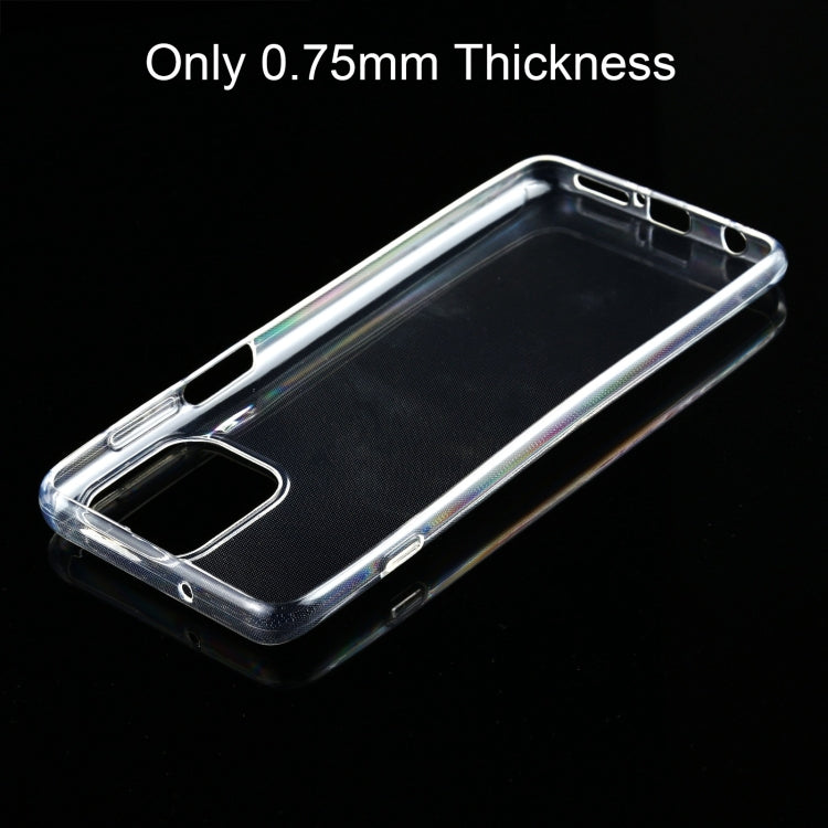 For Motorola Edge S 0.75mm Ultra-thin Transparent TPU Soft Protective Case (Transparent)