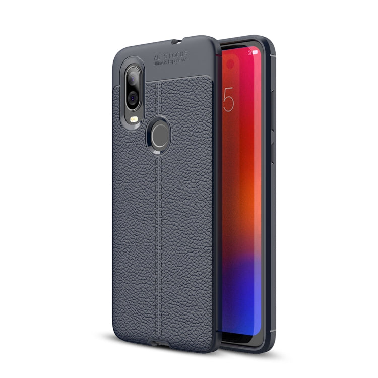 Litchi Texture TPU Shockproof Case for Motorola P40 / Moto One Vision