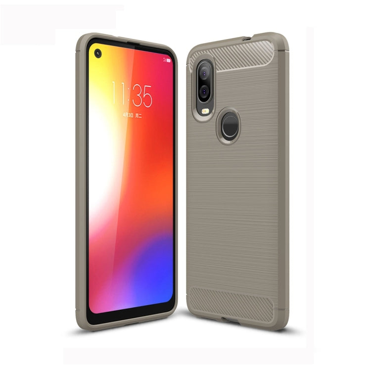 Brushed Texture Carbon Fiber TPU Case for Motorola P40