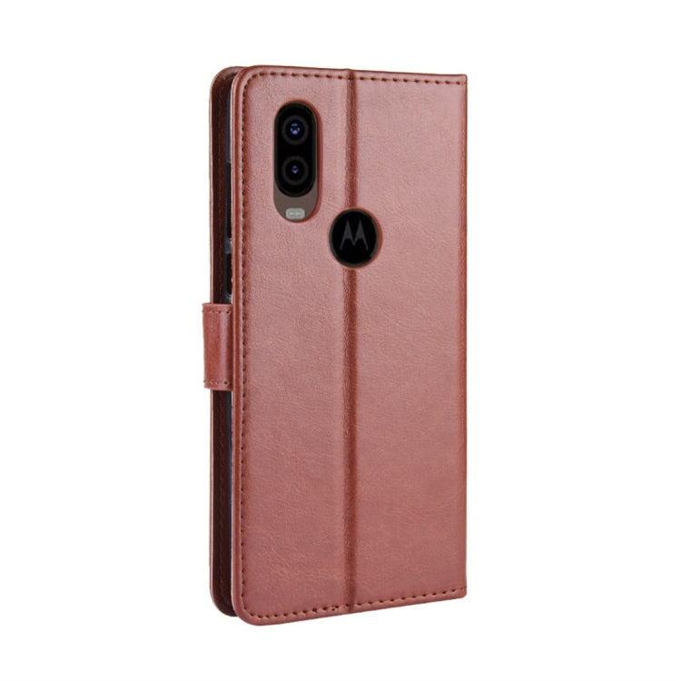 Crazy Horse Texture Horizontal Flip Leather Case for Motorola P40, with Holder & Card Slots & Wallet & Lanyard