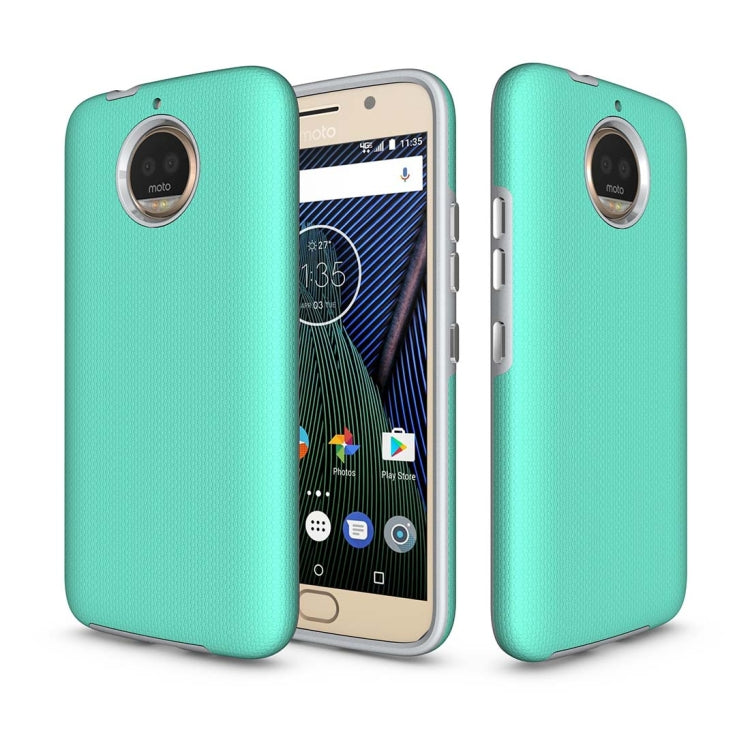 For Motorola Moto G6 Plus Anti-slip Armor Texture TPU + PC Protective Case Back Cover Shell