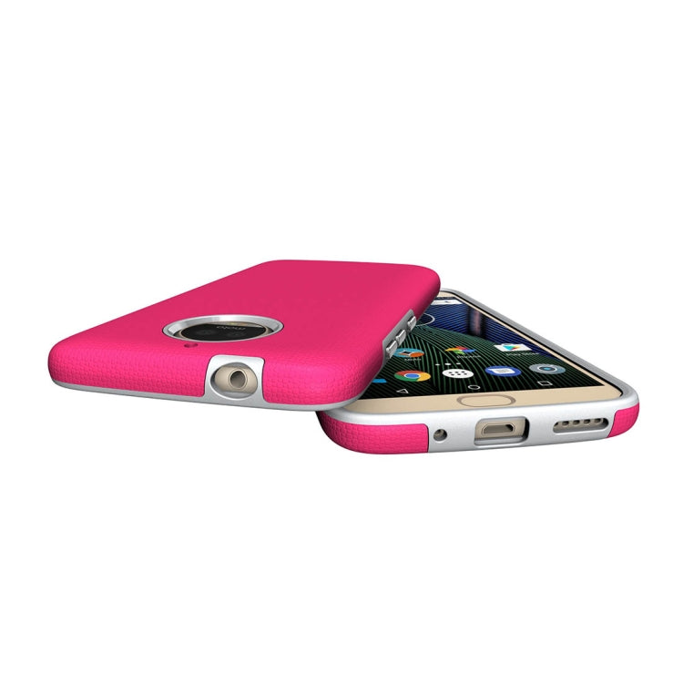 For Motorola Moto G6 Plus Anti-slip Armor Texture TPU + PC Protective Case Back Cover Shell