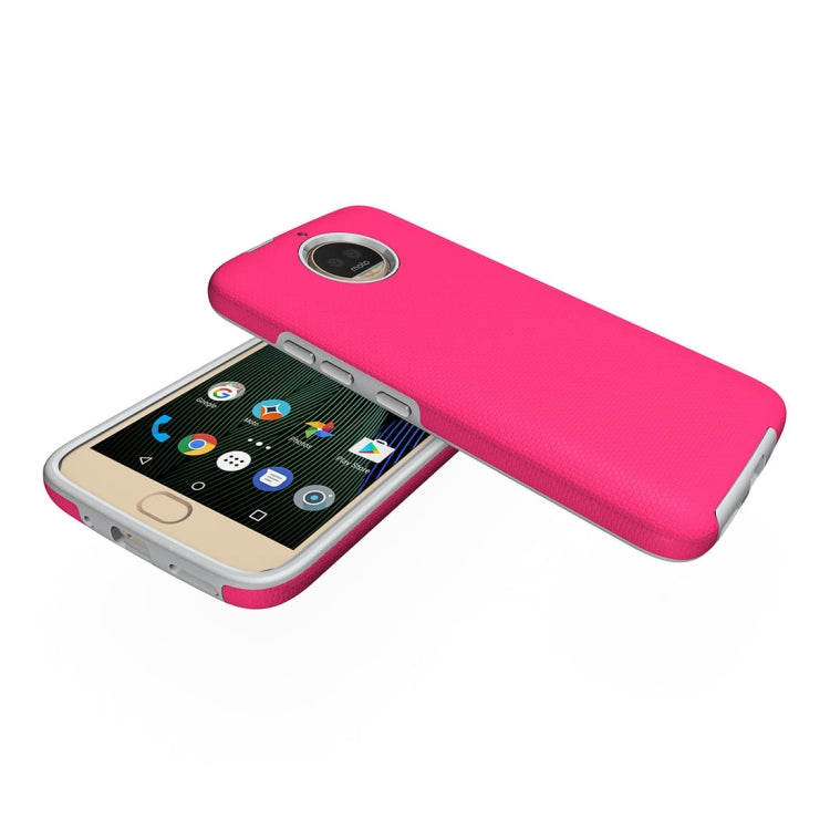 For Motorola Moto G6 Plus Anti-slip Armor Texture TPU + PC Protective Case Back Cover Shell