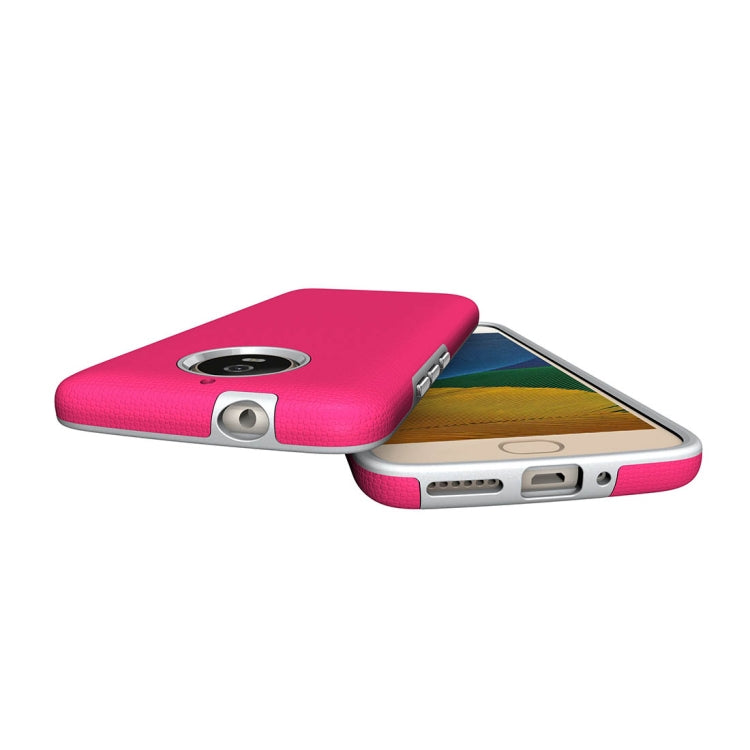 For Motorola Moto G6 Anti-slip Armor Texture TPU + PC Protective Case Back Cover Shell