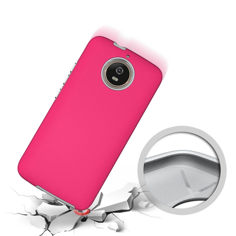 For Motorola Moto G6 Anti-slip Armor Texture TPU + PC Protective Case Back Cover Shell
