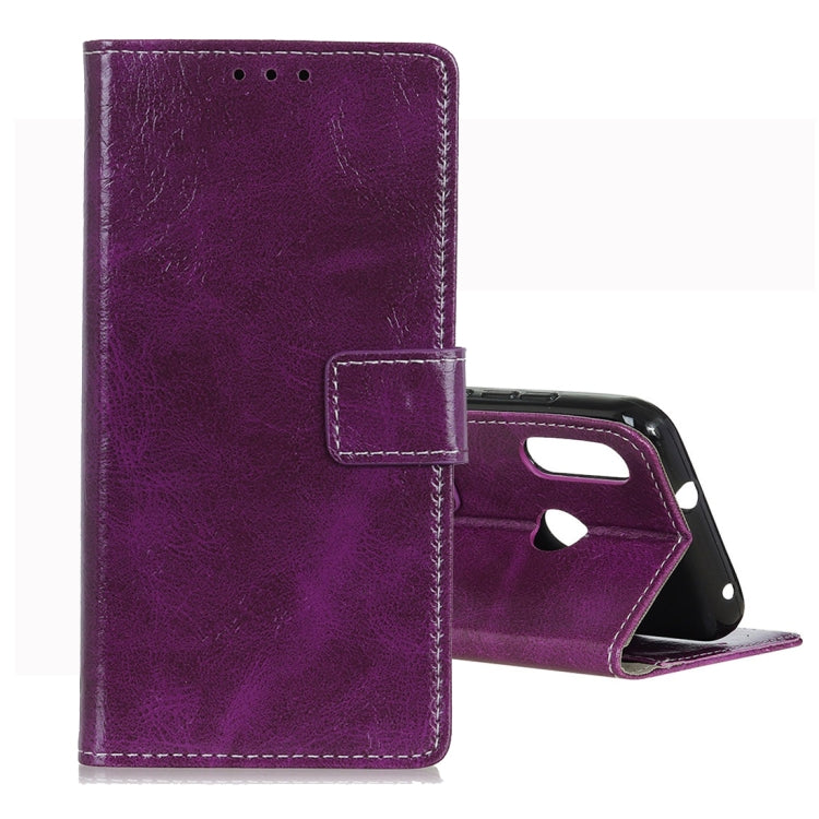 Retro Crazy Horse Texture Horizontal Flip Leather Case for Motorola Moto P40 Play, with Holder & Card Slots & Wallet & Photo Frame