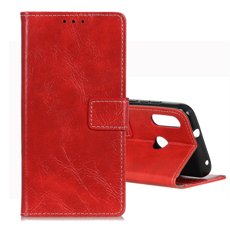 Retro Crazy Horse Texture Horizontal Flip Leather Case for Motorola Moto P40 Play, with Holder & Card Slots & Wallet & Photo Frame