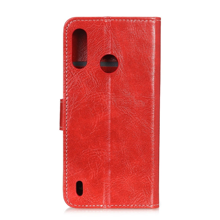 Retro Crazy Horse Texture Horizontal Flip Leather Case for Motorola Moto P40 Play, with Holder & Card Slots & Wallet & Photo Frame