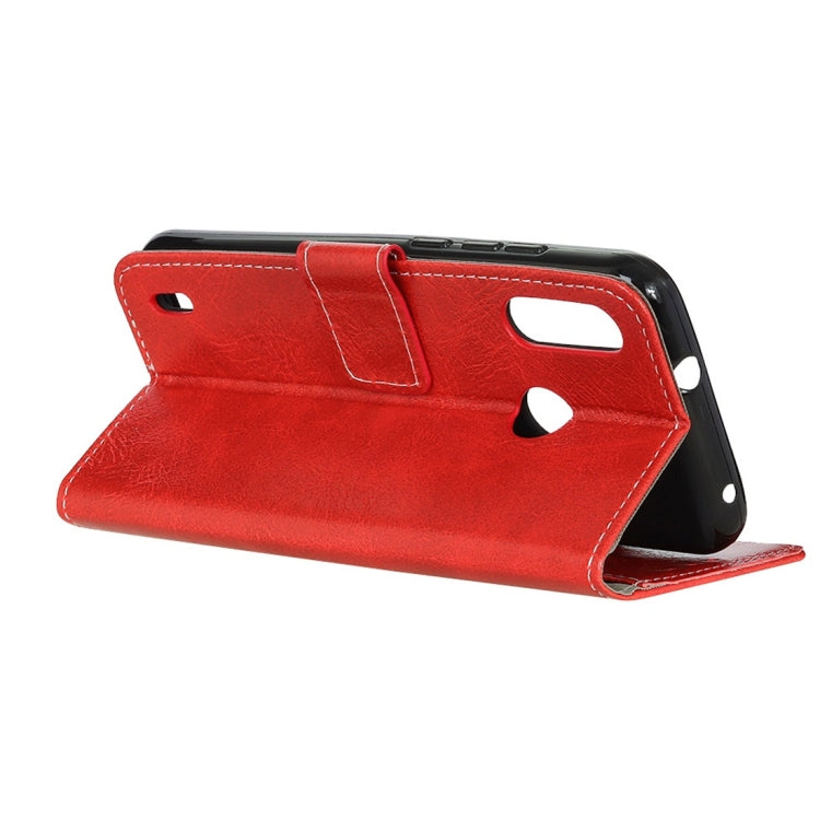 Retro Crazy Horse Texture Horizontal Flip Leather Case for Motorola Moto P40 Play, with Holder & Card Slots & Wallet & Photo Frame