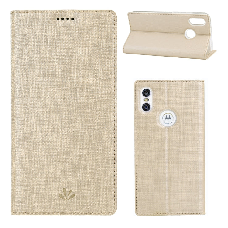 ViLi DMX Multifunctional Horizontal Flip Leather Case for Motorola One (P30 Play), with Card Slot & Holder