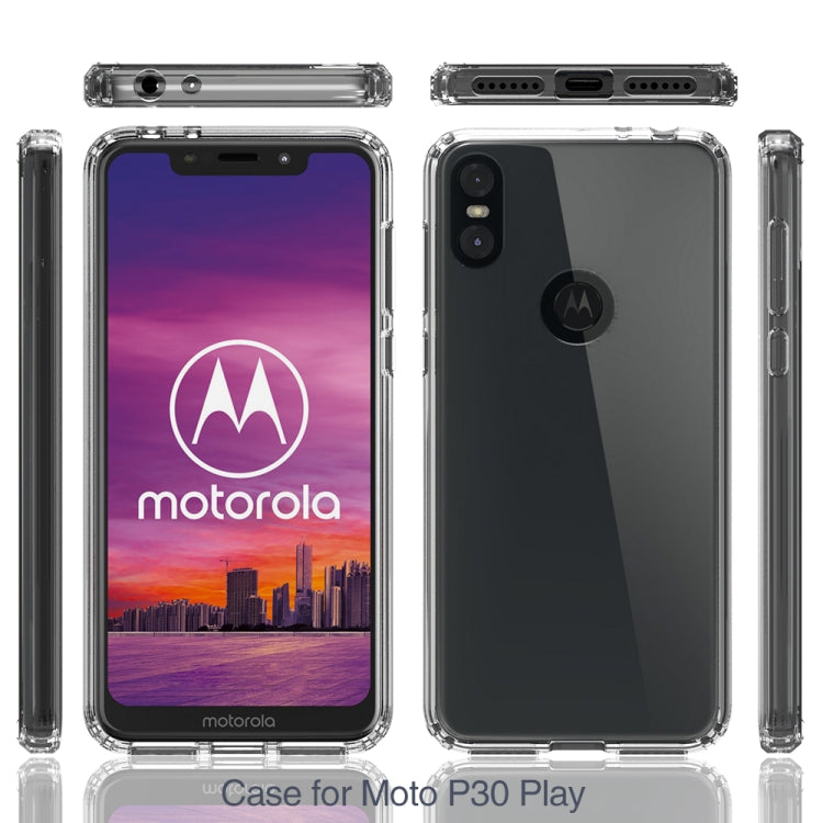 Scratchproof TPU + Acrylic Protective Case for MOTO P30 Play