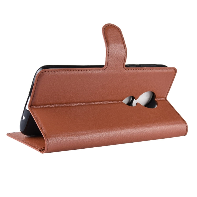 Litchi Texture Horizontal Flip Leather Case for MOTO G7 Power, with Wallet & Holder & Card Slots