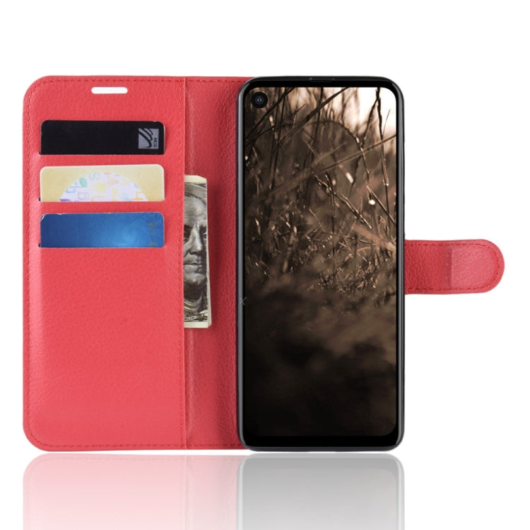 Litchi Texture Horizontal Flip Leather Case for MOTO P40, with Wallet & Holder & Card Slots
