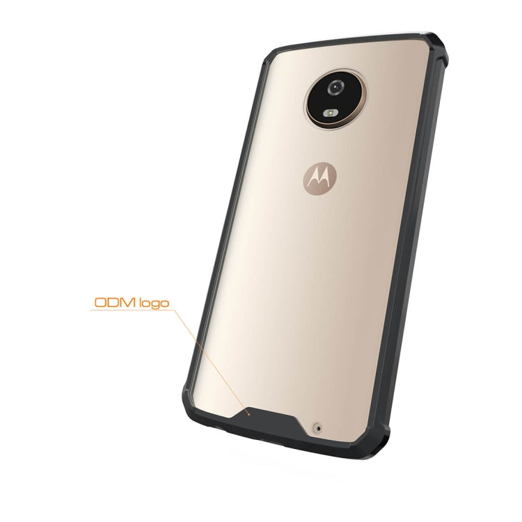 For Motorola Moto G6 Plus Acrylic + TPU Shockproof Transparent Armor Protective Back Cover Case