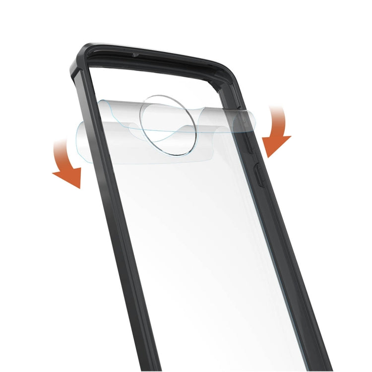 For Motorola Moto G6 Plus Acrylic + TPU Shockproof Transparent Armor Protective Back Cover Case