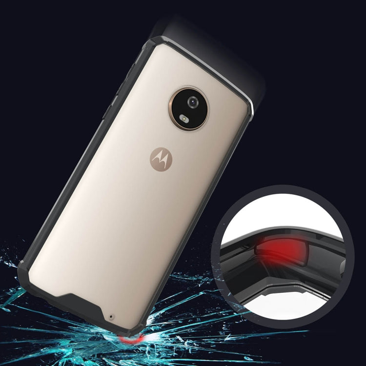 For Motorola Moto G6 Plus Acrylic + TPU Shockproof Transparent Armor Protective Back Cover Case