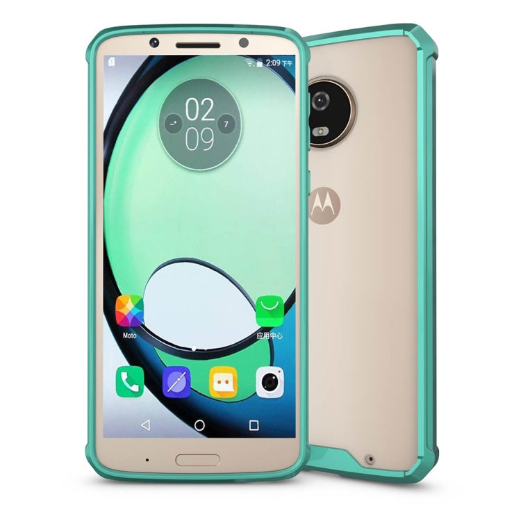 For Motorola Moto G6 Plus Acrylic + TPU Shockproof Transparent Armor Protective Back Cover Case
