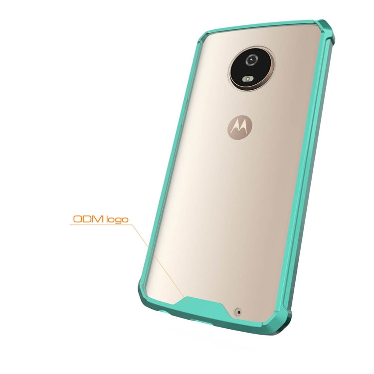 For Motorola Moto G6 Plus Acrylic + TPU Shockproof Transparent Armor Protective Back Cover Case