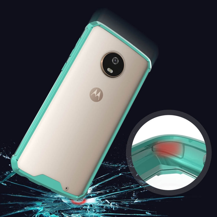 For Motorola Moto G6 Plus Acrylic + TPU Shockproof Transparent Armor Protective Back Cover Case