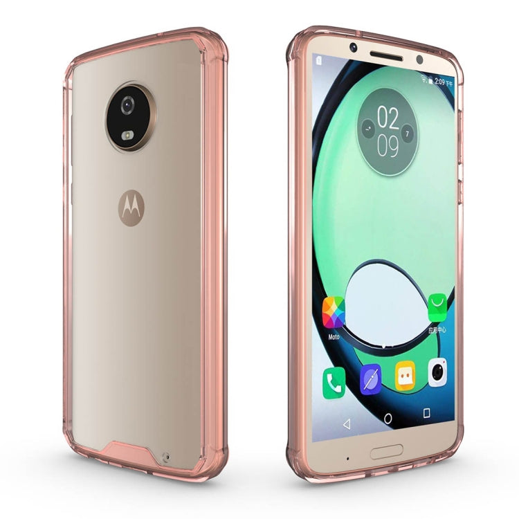 For Motorola Moto G6 Plus Acrylic + TPU Shockproof Transparent Armor Protective Back Cover Case